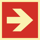 Znak ochrony przeciwpożarowej DIN EN ISO 7010 ( 9000477580 ) L148xW148 mm tworzywo sztuczne