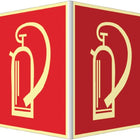 Tabliczka kątowa ( 3000277614 ) L148xW148 mm biała plastikowa pusta