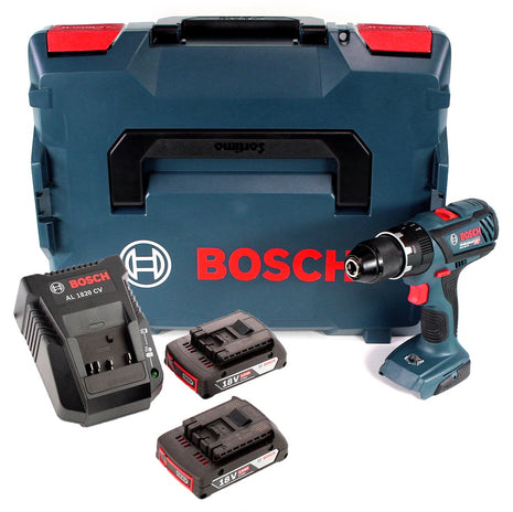 Bosch GSB 18 V-28 Professional 18 V Li-Ion Akku Schlagbohrschrauber in L-Boxx + 2 x 2,0 Ah Akku + Ladegerät ( 06019H4002 ) - Toolbrothers