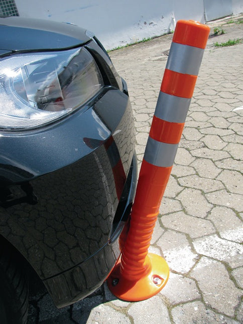 Słupek bariery ( 9000490027 ) Plastikowy biały/czerwony Ø 80 mm Wysokość nad korytarzem1000 mm