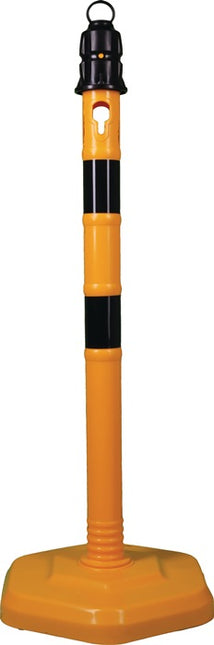 Słupek bariery ( 9000480220 ) PPC żółty/czarny Ø 63 mm z oczkiem