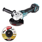 Makita DGA 511 Z Akku Winkelschleifer 18 V 125mm Brushless Solo + 6x Scheibe - ohne Akku, ohne Ladegerät - Toolbrothers