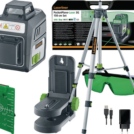 Laser liniowy krzyżowy PocketPlane-Laser 3G ( 4000858097 ) ± 3,5° ± 0,3 mm/m