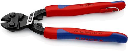 Kompaktowe obcinaki do śrub Knipex CoBolt ( 4000795400 ) długość 200 mm wielokomponentowe tuleje miękkie 6 mm średnie 5,2 mm twarde 4 mm