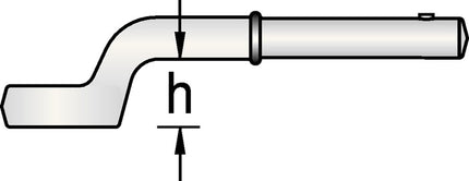 Klucz oczkowy Gedore 2 A 85 ( 4000824115 ) szerokość klucza 85 mm z korbą