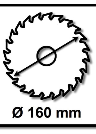 Festool Universal Kreissägeblatt W28 160 x 2,2 x 20 mm 160 mm 28 Zähne ( 496302 ) TS TSC ATF AP - Toolbrothers