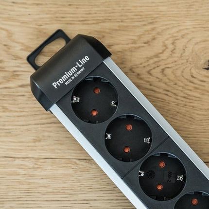 Listwa zasilająca Brennenstuhl Premium-Protect-Line ( 8001484633 ) 16 A 230 V czarna/srebrna 3 m PVC 1,5 mm²