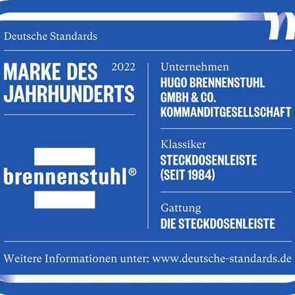 Listwa zasilająca Brennenstuhl Premium-Protect-Line ( 8001484635 ) 16 A 230 V czarna/srebrna 3 m PVC 1,5 mm²