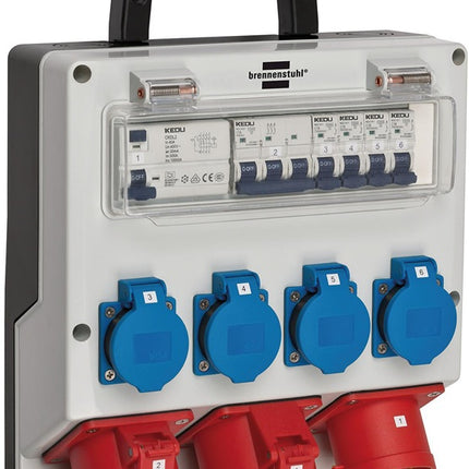 Plastikowy rozdzielacz naścienny Brennenstuhl ( 4000873992 ) CEE-32 A, 5-biegunowy