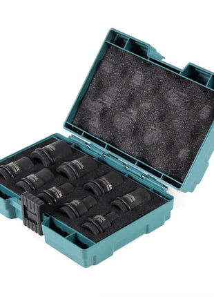 Makita Steckschlüssel Nuss Set 1/2" 9 tlg. Nüsse in praktischer Transportbox ( B-66232 ) - Toolbrothers