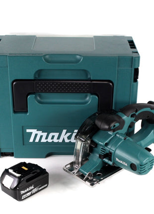 Makita DCS 552 M1J 18 V Akku Metall Handkreissäge 136 mm im Makpac + 1x 4,0 Ah Akku + Sägeblatt und Schutzbrille - ohne Lader - Toolbrothers