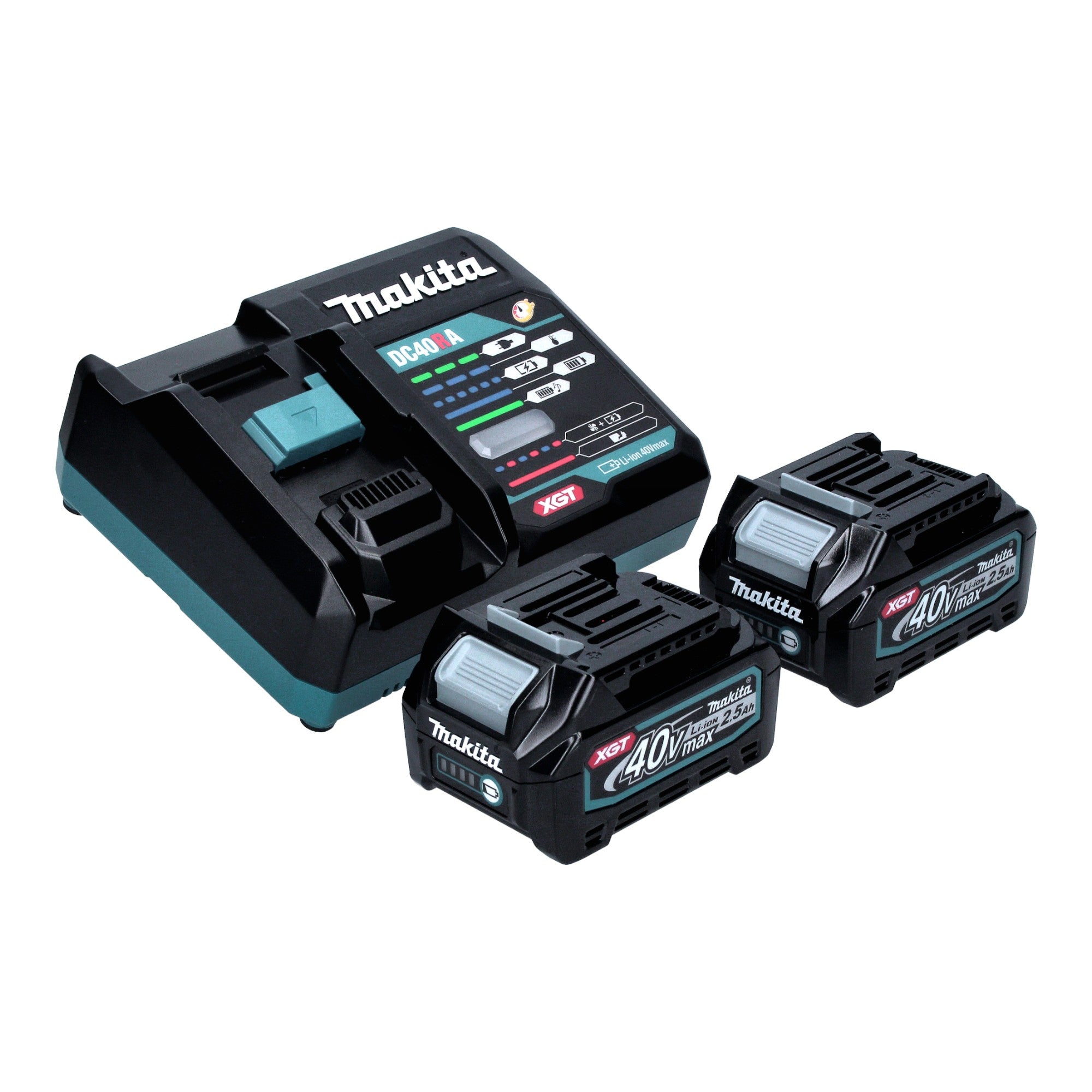 Makita JV 001 GD201 Akku Stichsaege 40 V max 135 mm Brushless 2x Akku 2 5 Ah Ladegeraet 2 - toolbrothers