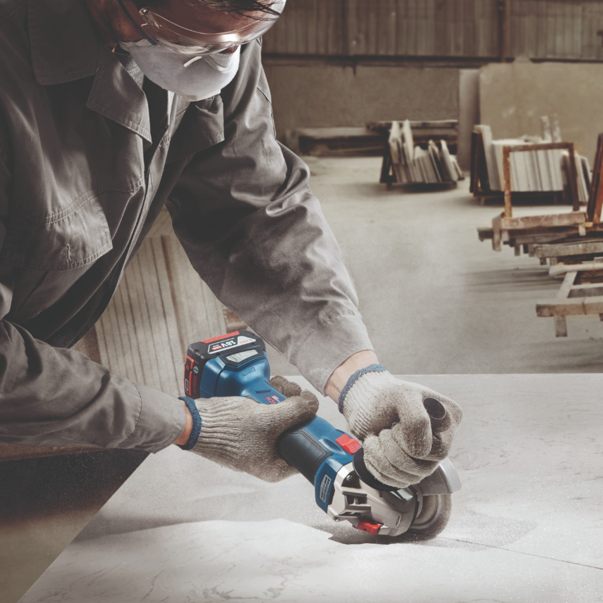 Bosch GWS 18V 10 Professional Akku Winkelschleifer 18 V 125 mm Brushless 1x Akku 5 0 Ah Ladegeraet 4 - toolbrothers