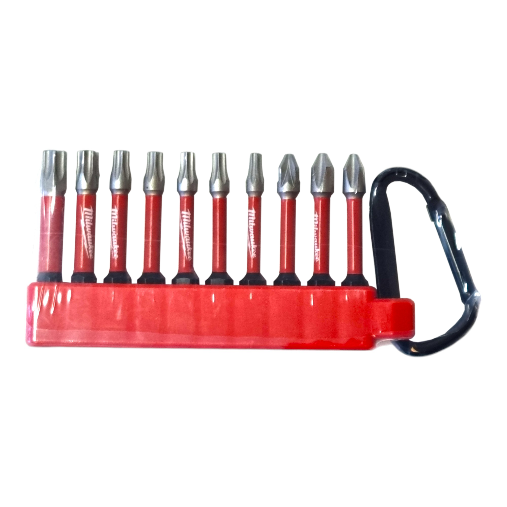 Milwaukee Shockwave Schrauberbit Karabiner 10 tlg 4932480941 Phillips Pozidriv Torx 1 - toolbrothers