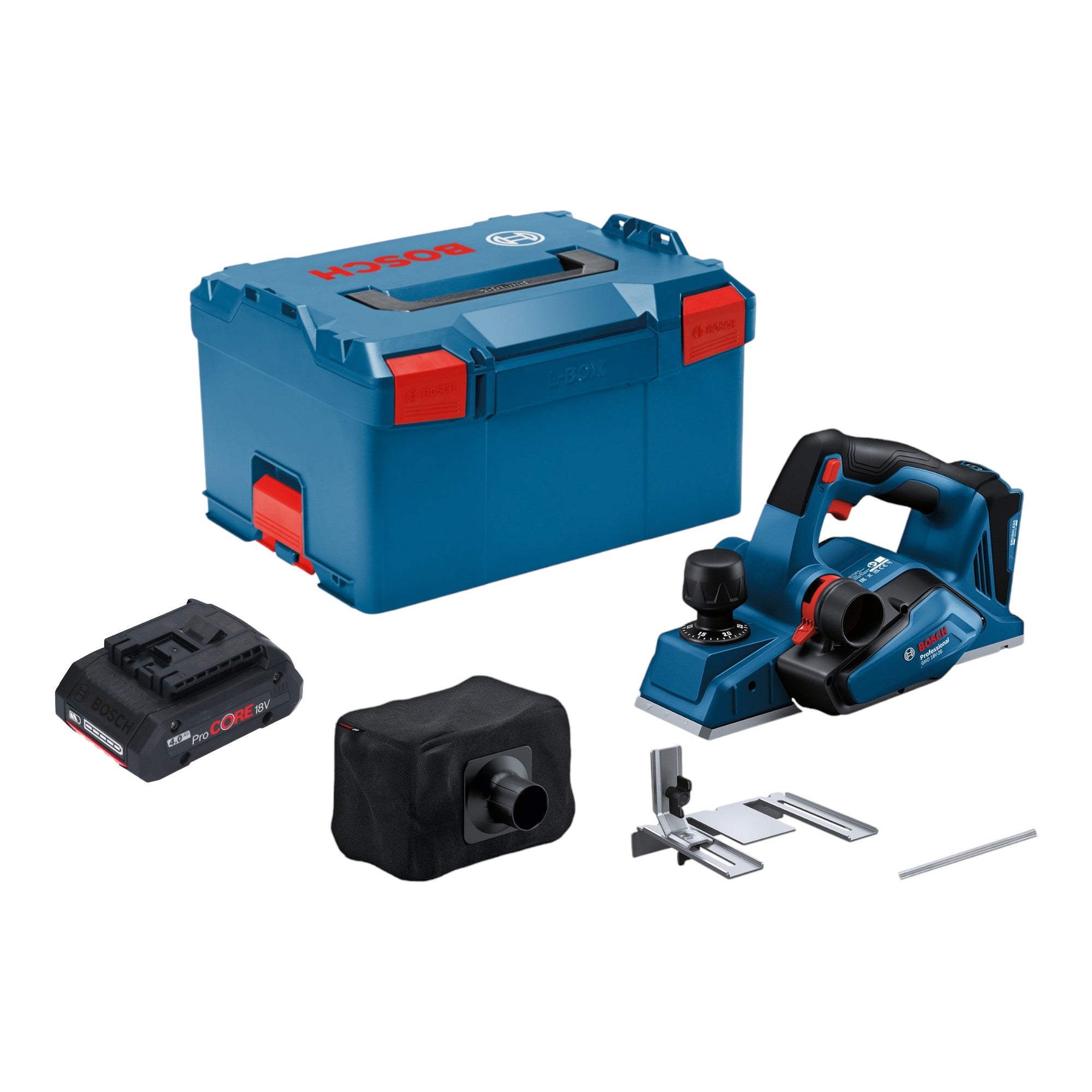 Bosch GHO 18V 26 Professional Akku Hobel 18 V 2 6 mm Brushless 1x ProCORE Akku 4 0 Ah L Boxx ohne Ladegeraet 0 - toolbrothers