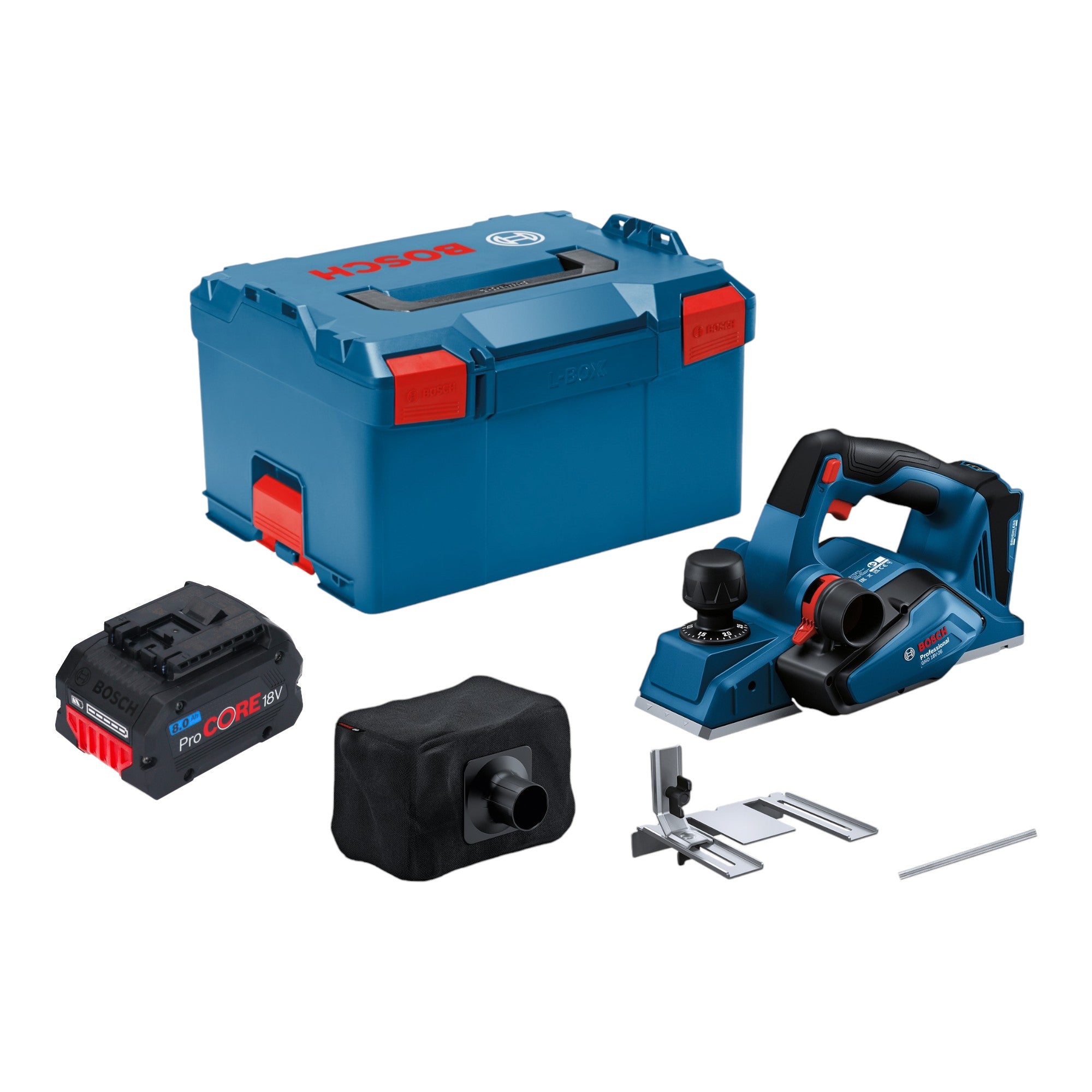 Bosch GHO 18V 26 Professional Akku Hobel 18 V 2 6 mm Brushless 1x ProCORE Akku 8 0 Ah L Boxx ohne Ladegeraet 0 - toolbrothers