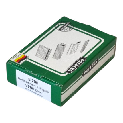 Prebena 2x Zszywka VZ06CNK 10,5 x 6 mm typ VZ 13400 sztuk stal ocynkowana