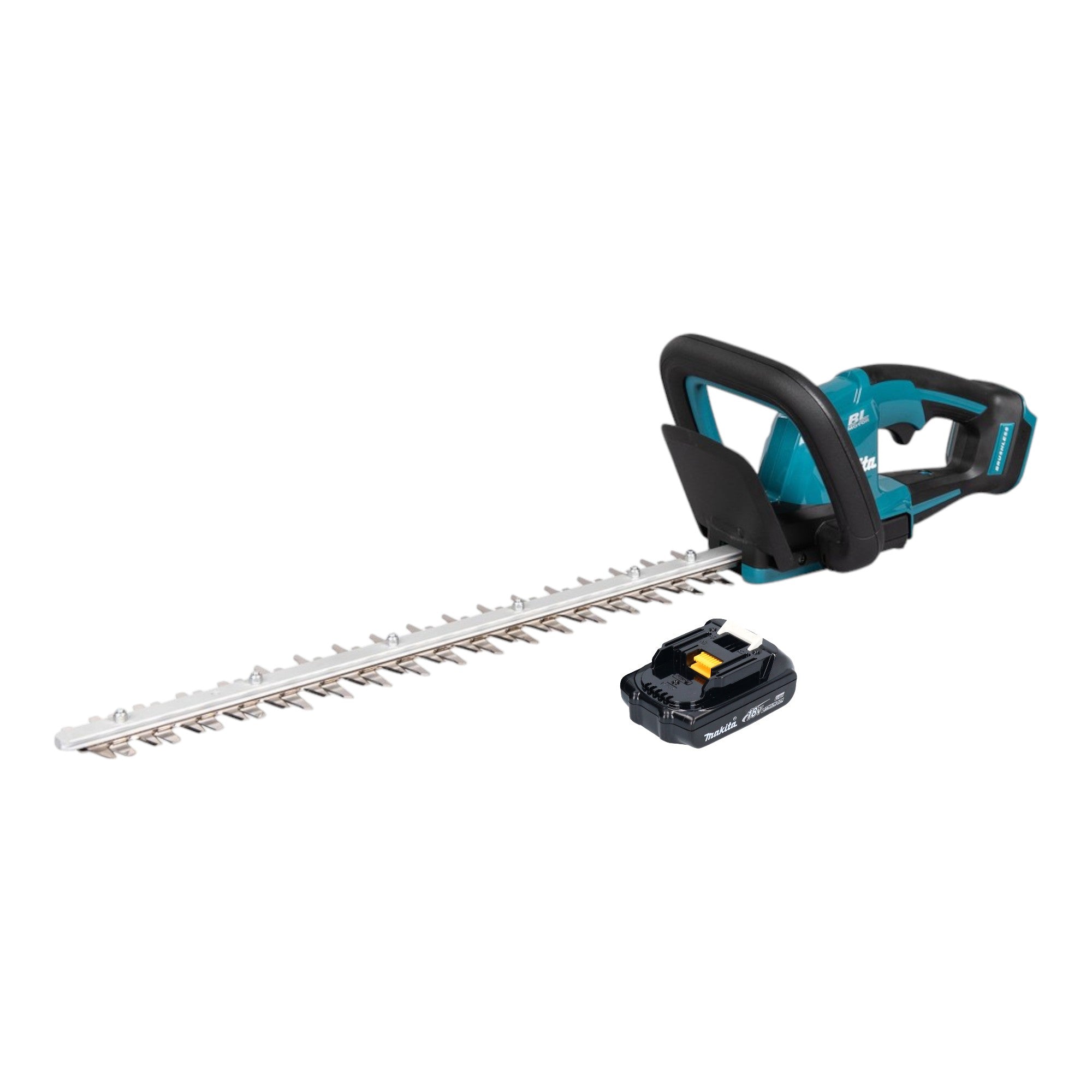 Makita DUH 506 Y Akku Heckenschere 18 V 50 cm Brushless 1x Akku 1 5 Ah ohne Ladegeraet 0 - toolbrothers