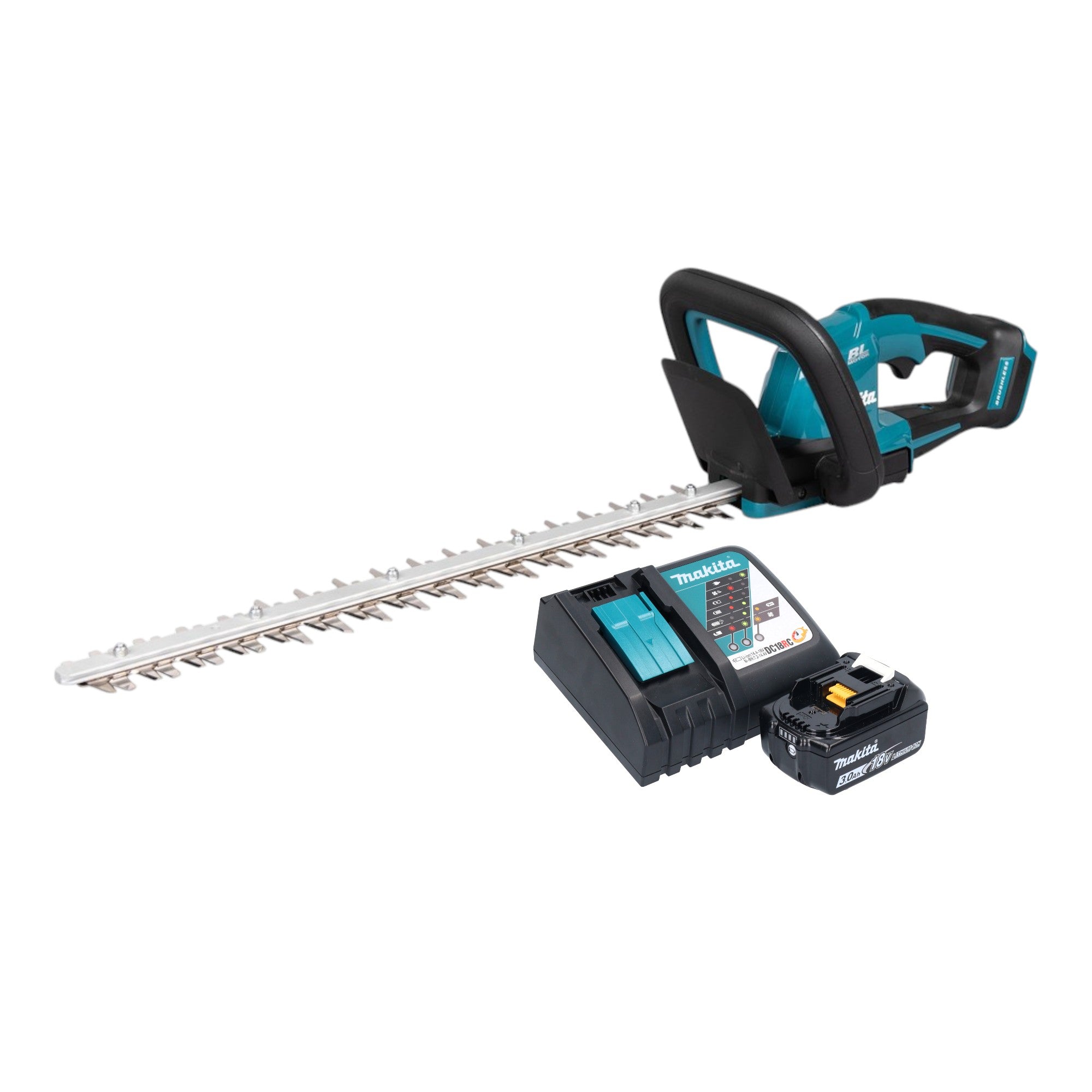 Makita DUH 506 RF Akku Heckenschere 18 V 50 cm Brushless 1x Akku 3 0 Ah Ladegeraet 0 - toolbrothers
