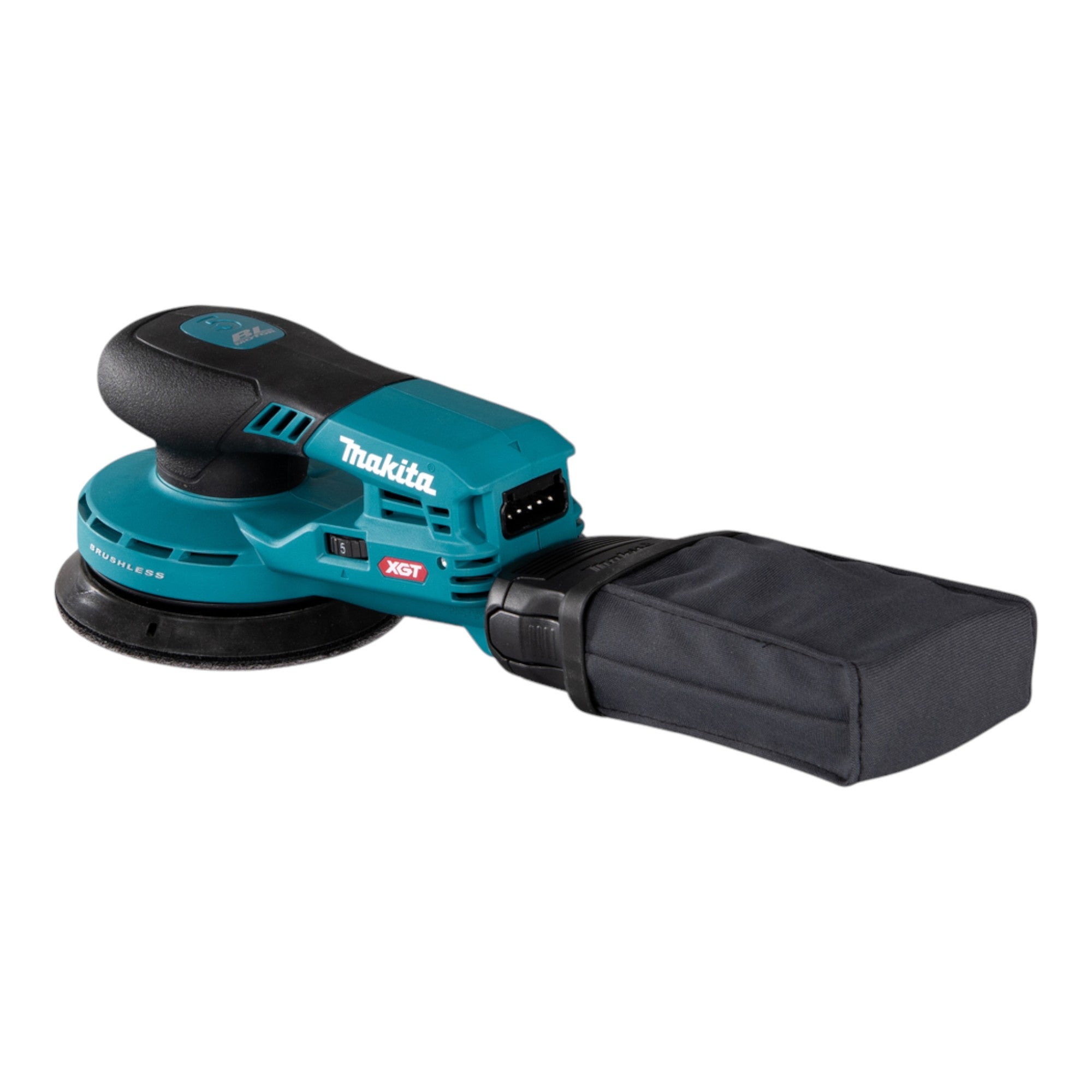 Makita BO 001 CGA101 Akku Exzenterschleifer 40 V max 125 mm 5 0 mm Hub Brushless 1x Akku 2 0 Ah Ladegeraet 3 - toolbrothers