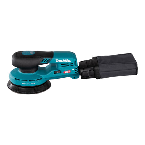 Lijadora excéntrica a batería Makita BO 001 CGM101 40 V máx. 125 mm carrera 5,0 mm sin escobillas + 1x batería 4,0 Ah + cargador