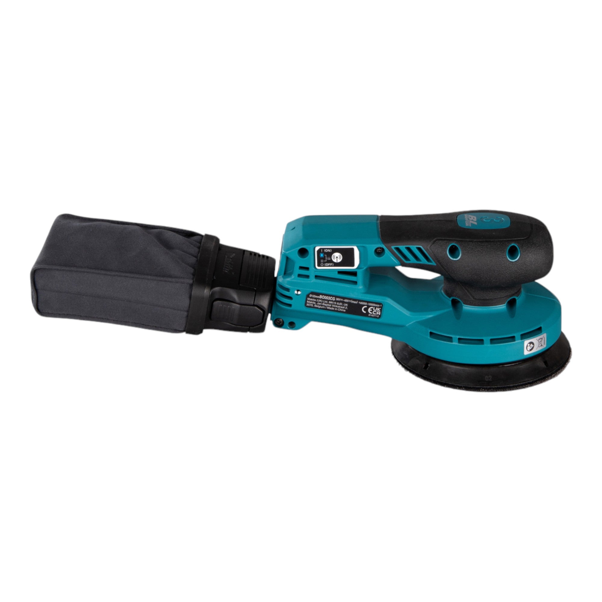 Makita BO 003 CGD201 Akku Exzenterschleifer 40 V max 125 mm 3 0 mm Hub Brushless 2x Akku 2 5 Ah Ladegeraet 4 - toolbrothers