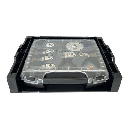 Fein Multimaster AMM 500 Plus AS akumulatorowe narzędzie wielofunkcyjne 18 V Starlock Plus Black Edition + 33 szt. akcesoriów + L-Boxx - bez akumulatora, bez ładowarki