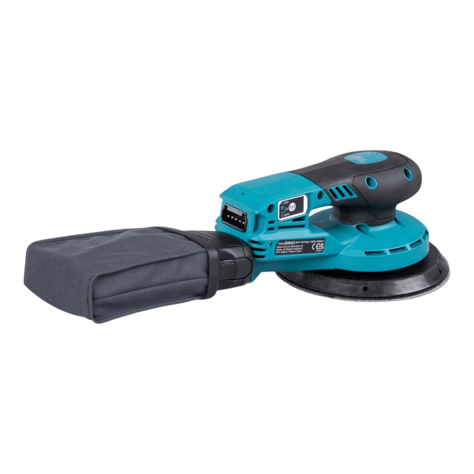 Makita BO 004 CGD201 Akku Exzenterschleifer 40 V max 150 mm 3 0 mm Hub Brushless 2x Akku 2 5 Ah Ladegeraet Makpac 4 - toolbrothers