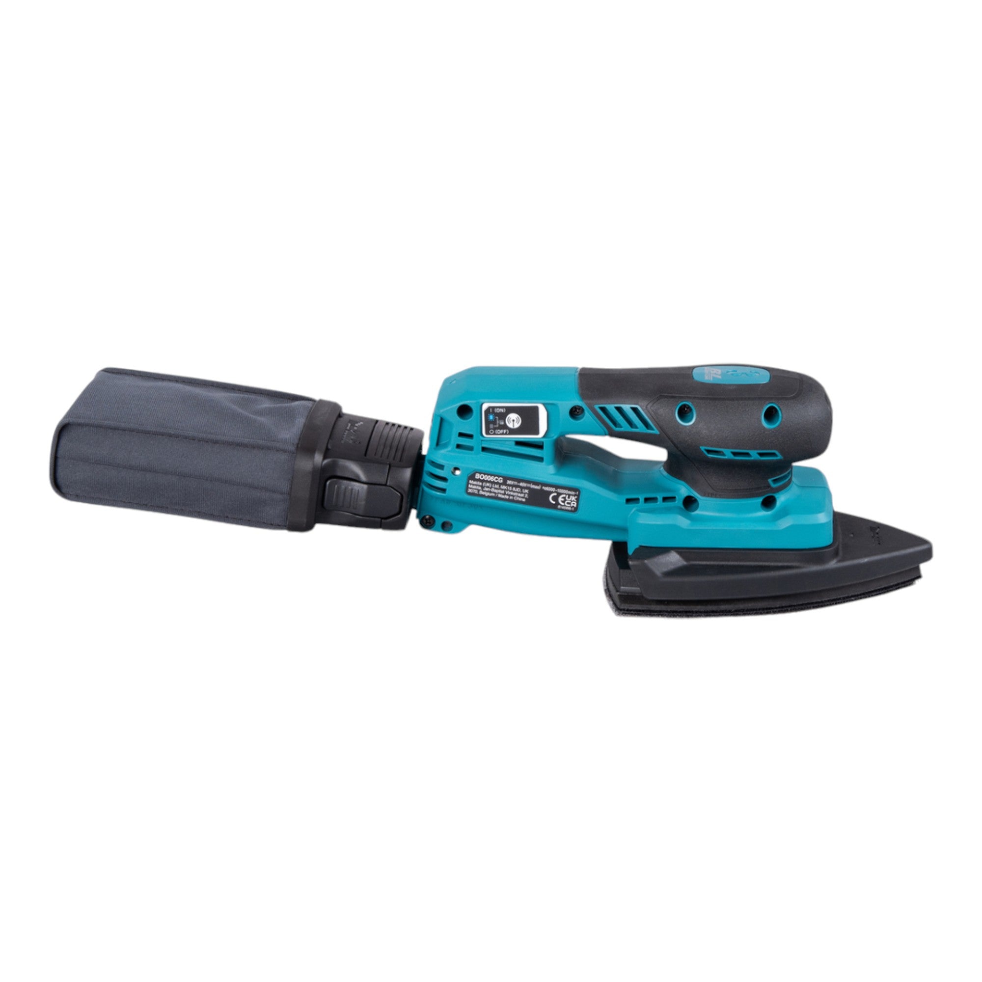 Makita BO 006 CGA101 Akku Deltaschleifer 40 V max 100 x 150 mm 3 0 mm Hub Brushless 1x Akku 2 0 Ah Ladegeraet 4 - toolbrothers