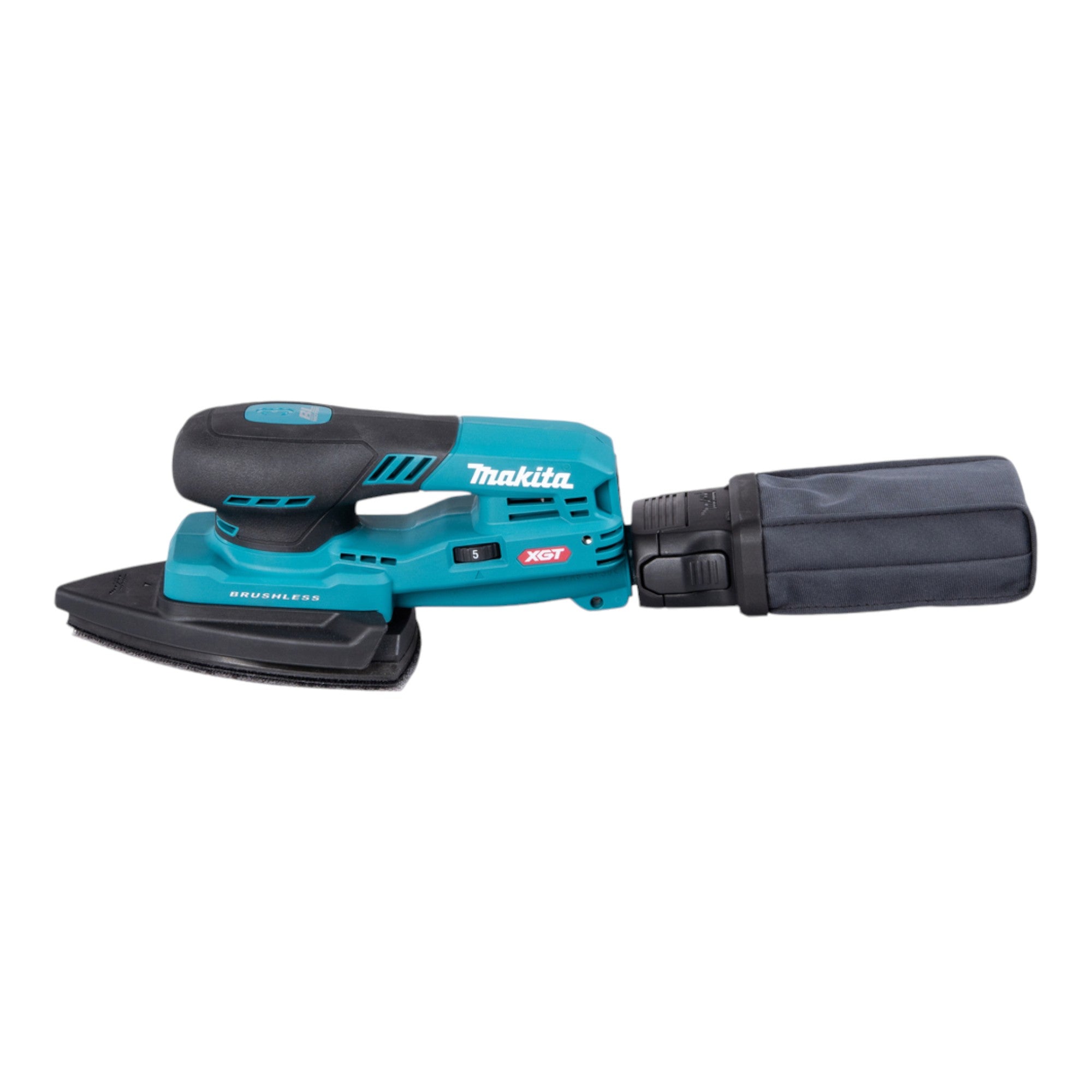 Makita BO 006 CGD201 Akku Deltaschleifer 40 V max 100 x 150 mm 3 0 mm Hub Brushless 2x Akku 2 5 Ah Ladegeraet 1 - toolbrothers