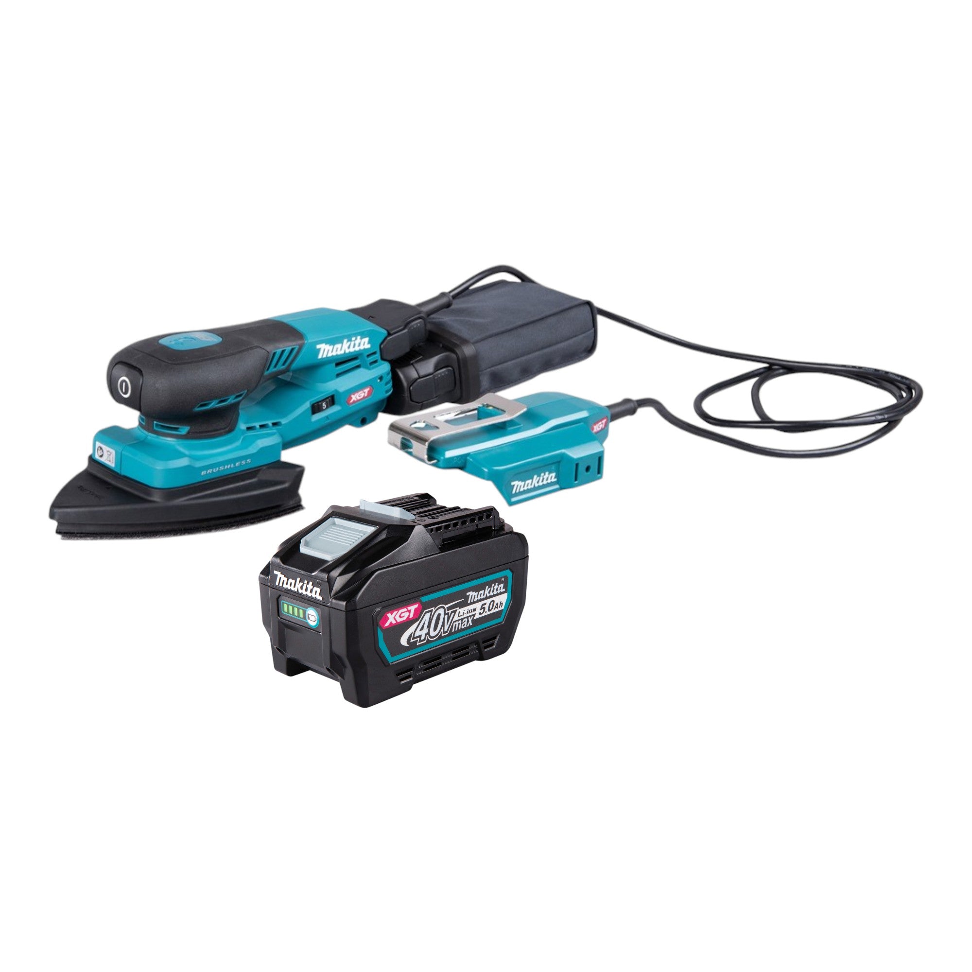 Makita BO 006 CGT1 Akku Deltaschleifer 40 V max 100 x 150 mm 3 0 mm Hub Brushless 1x Akku 5 0 Ah ohne Ladegeraet 0 - toolbrothers