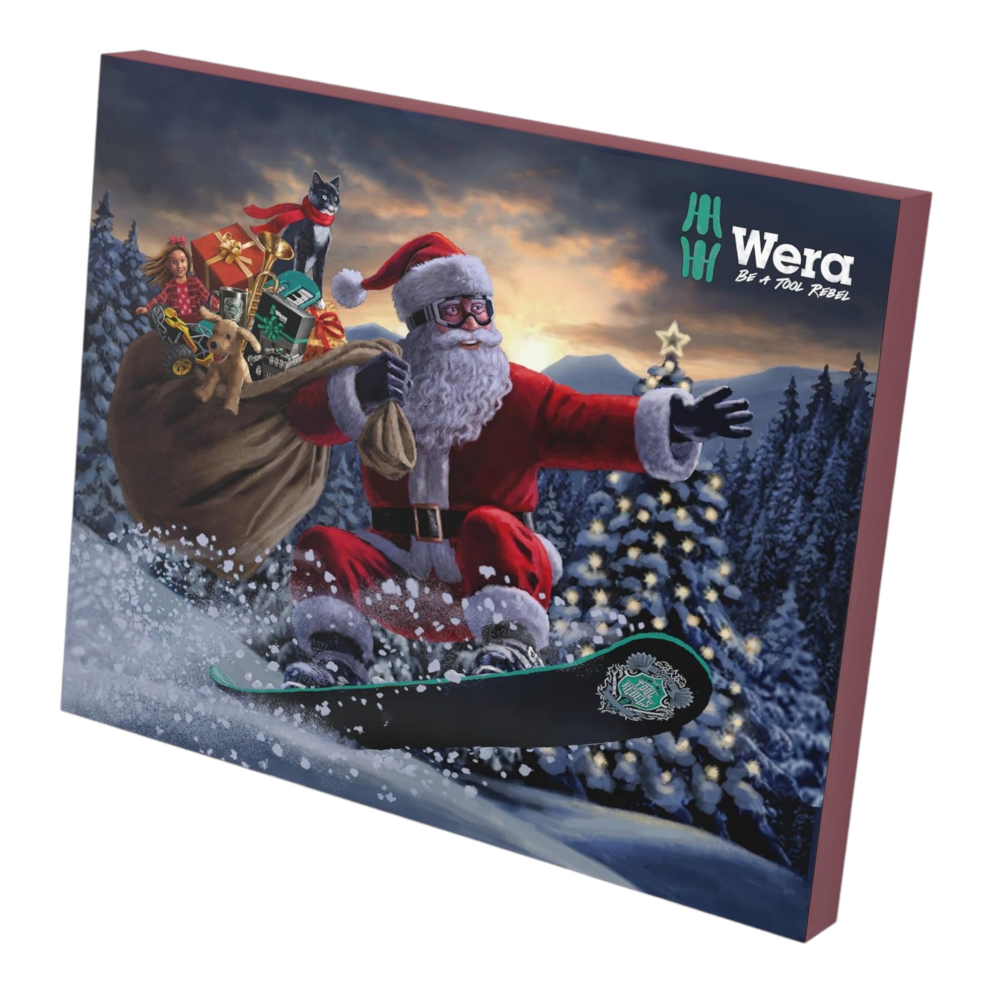 Wera Adventskalender 2024 Edition Handwerkzeug Set 25 tlg 05136609001 PH PZ Torx Schlitz Hex 0 - toolbrothers