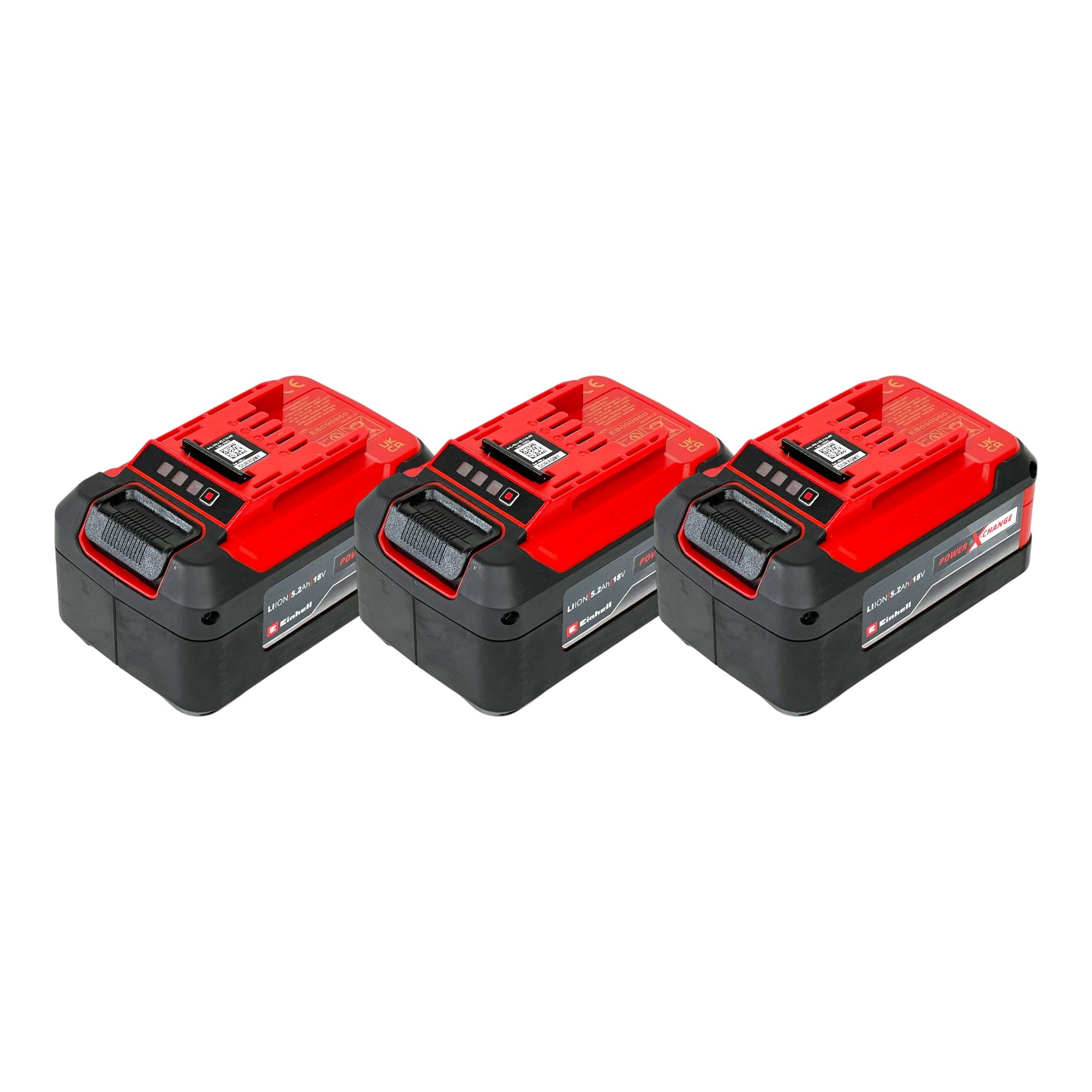 Einhell 3x Power X Change Plus Akku 18 V 5 2 Ah Li Ion 3x 4511437 mit Ladestandanzeige 0 - toolbrothers