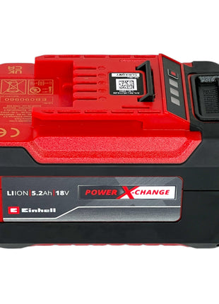 Einhell PXC Starter Kit 4x Power X-Change Plus Akku 18 V 5,2 Ah ( 4x 4511437 ) + Power X-Twincharger 3A Doppel Ladegerät ( 4512069 )