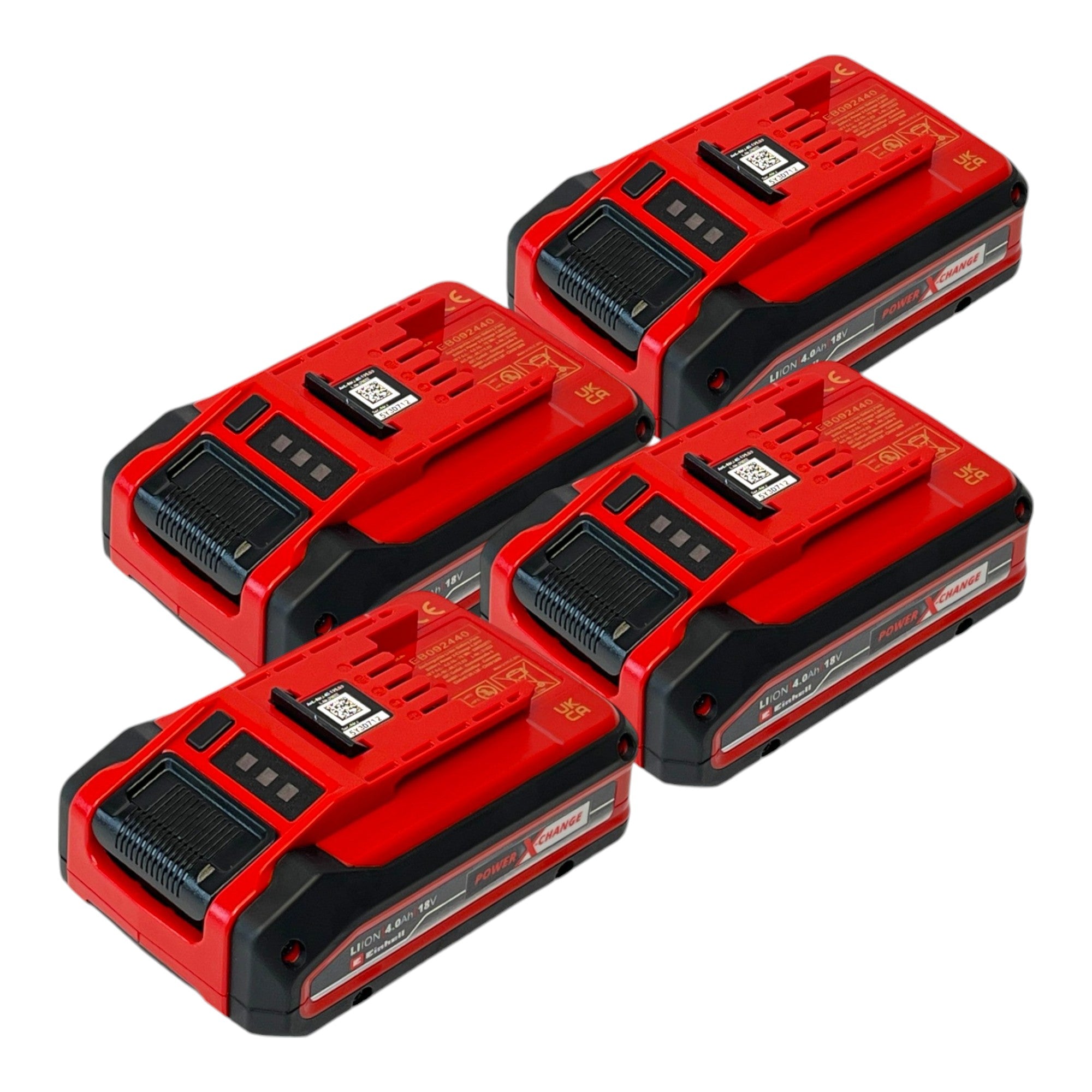 Einhell 4x Power X Change Plus Akku 18 V 4 0 Ah Li Ion 4x 4511553 mit Ladestandanzeige 0 - toolbrothers