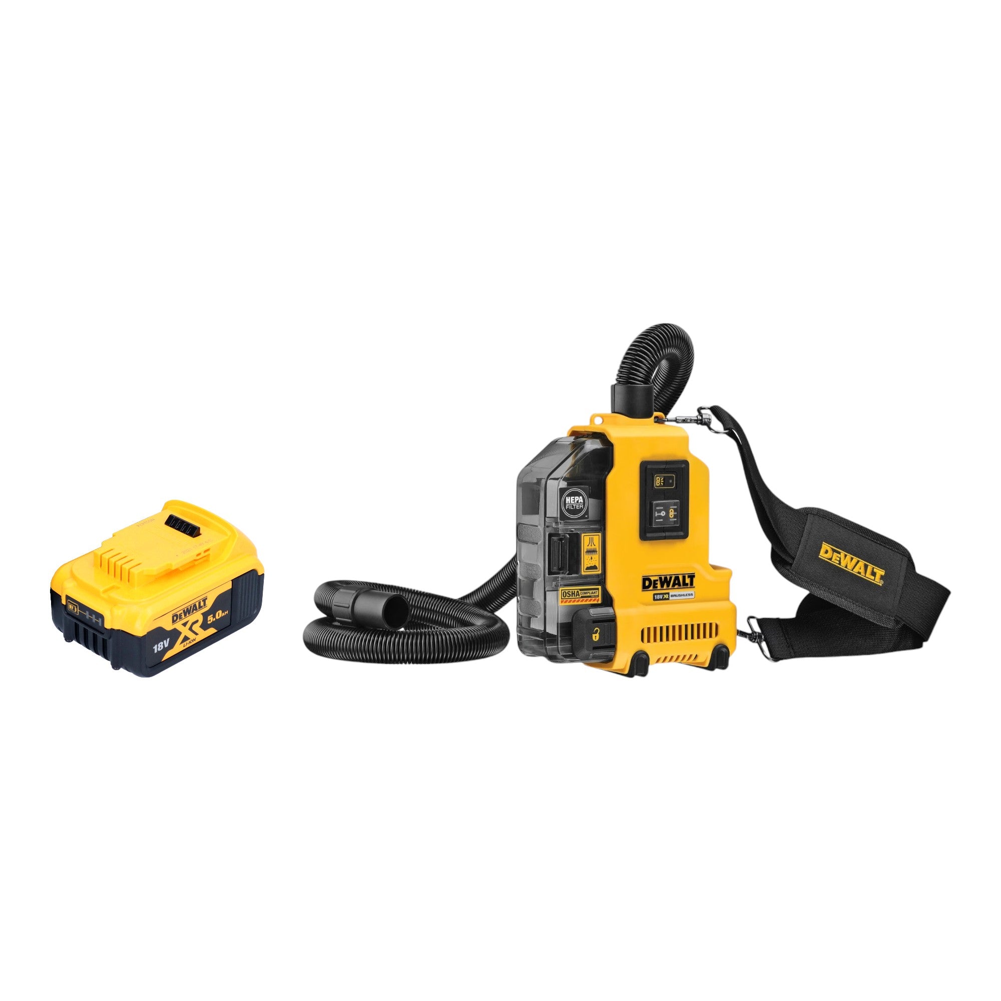DeWalt DWH 161 N Akku Universalabsaugung 18 V 0 21 l Brushless 1x Akku 5 0 Ah ohne Ladegeraet 0 - toolbrothers