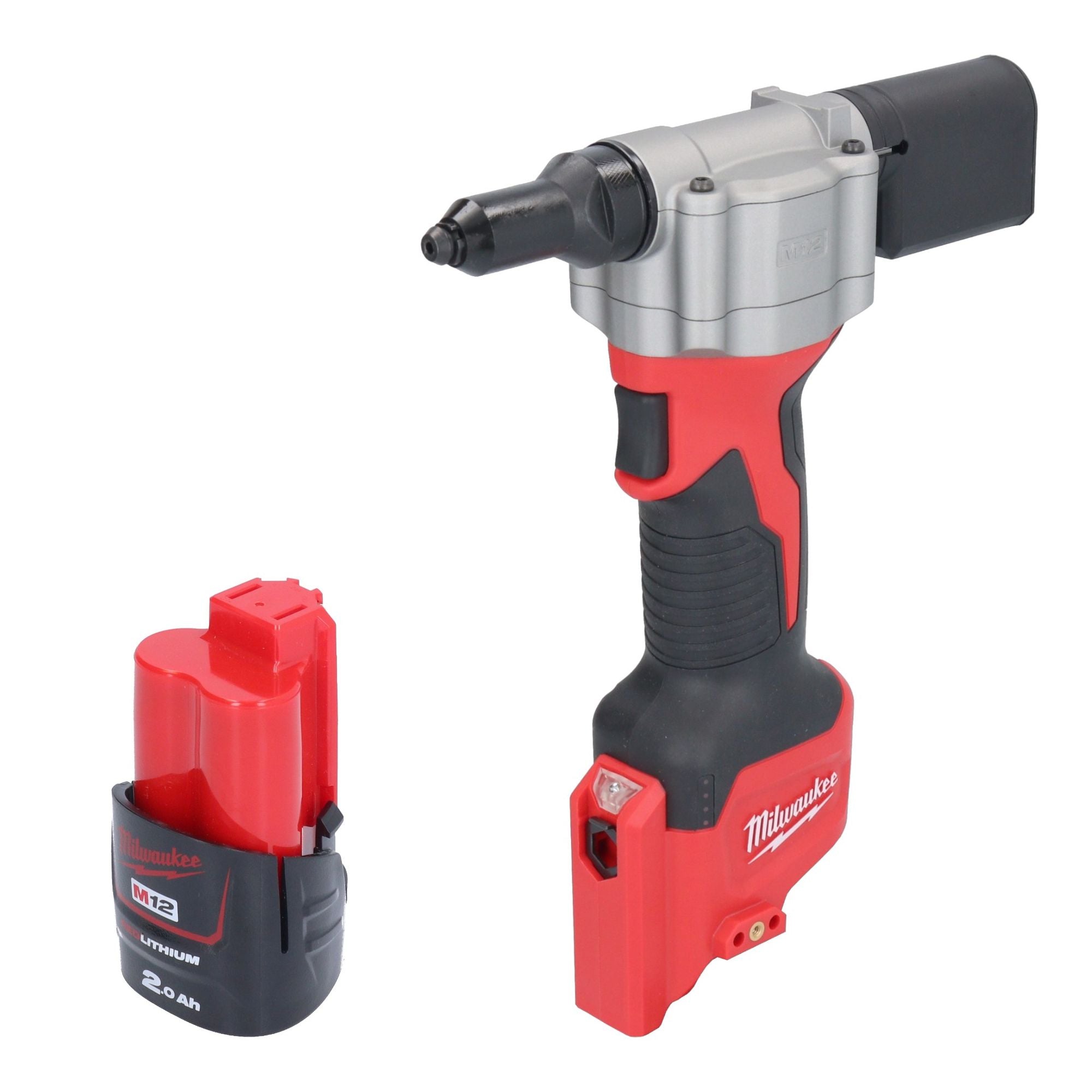 Milwaukee M12 BPRT 201 Akku Blindnietgeraet 12 V 20 32 mm 1x Akku 2 0 Ah ohne Ladegeraet 0 - toolbrothers