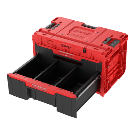 Qbrick System ONE Drawer 2 Plus Toolbox 2.0 Red Ultra HD modułowa skrzynka narzędziowa 587 x 380 x 340 mm 9 l 20 l