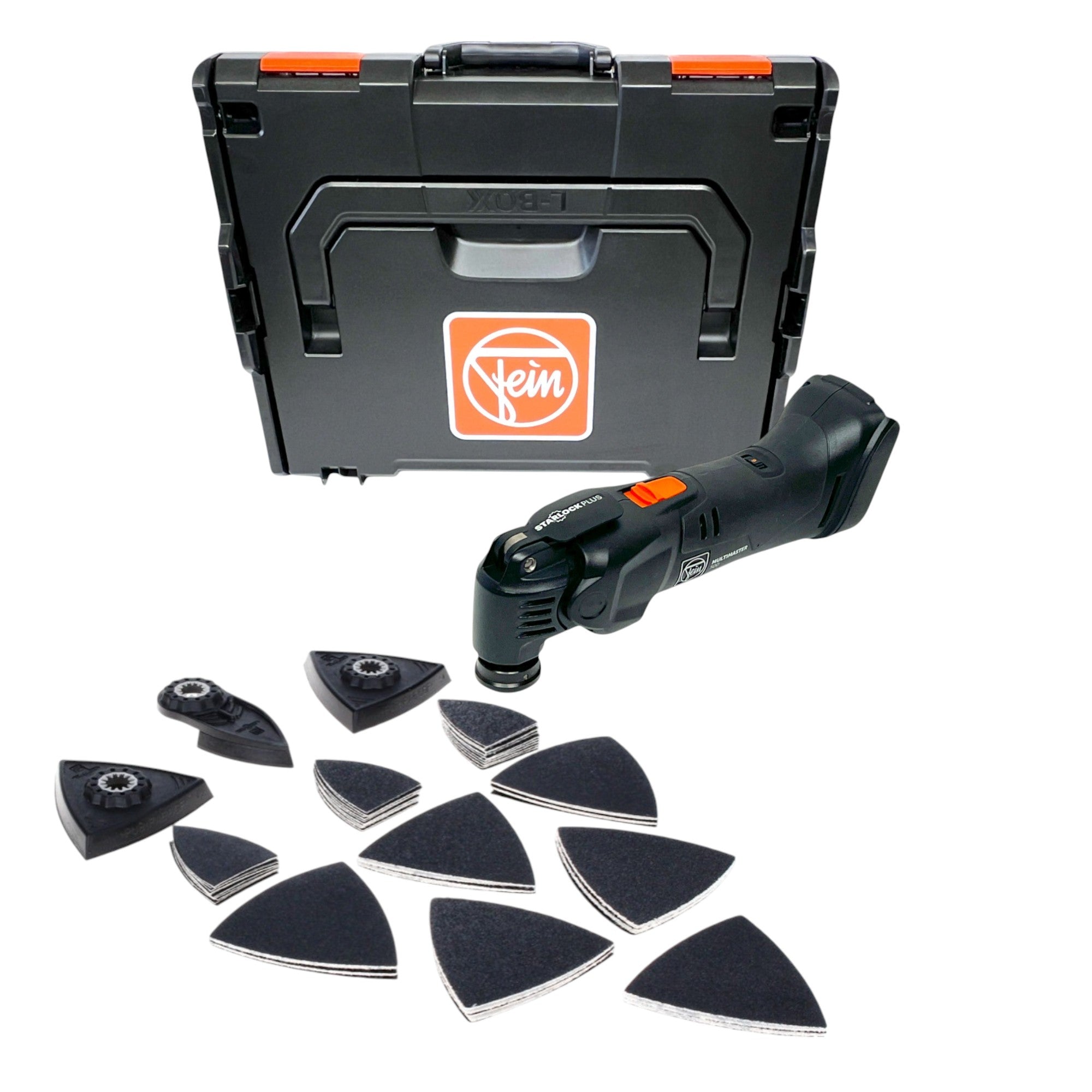 Fein Multimaster AMM 500 Plus AS Akku Multifunktionswerkzeug 18 V Starlock Plus Black Edition Schleif Zubehoer Set 63 tlg L Boxx ohne Akku Ladegeraet 0 - toolbrothers