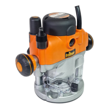 Precyzyjna frezarka górnowrzecionowa Triton TRA001 2400 W 0 - 68 mm z podwójną funkcją ( 330165 ) + przykładnica