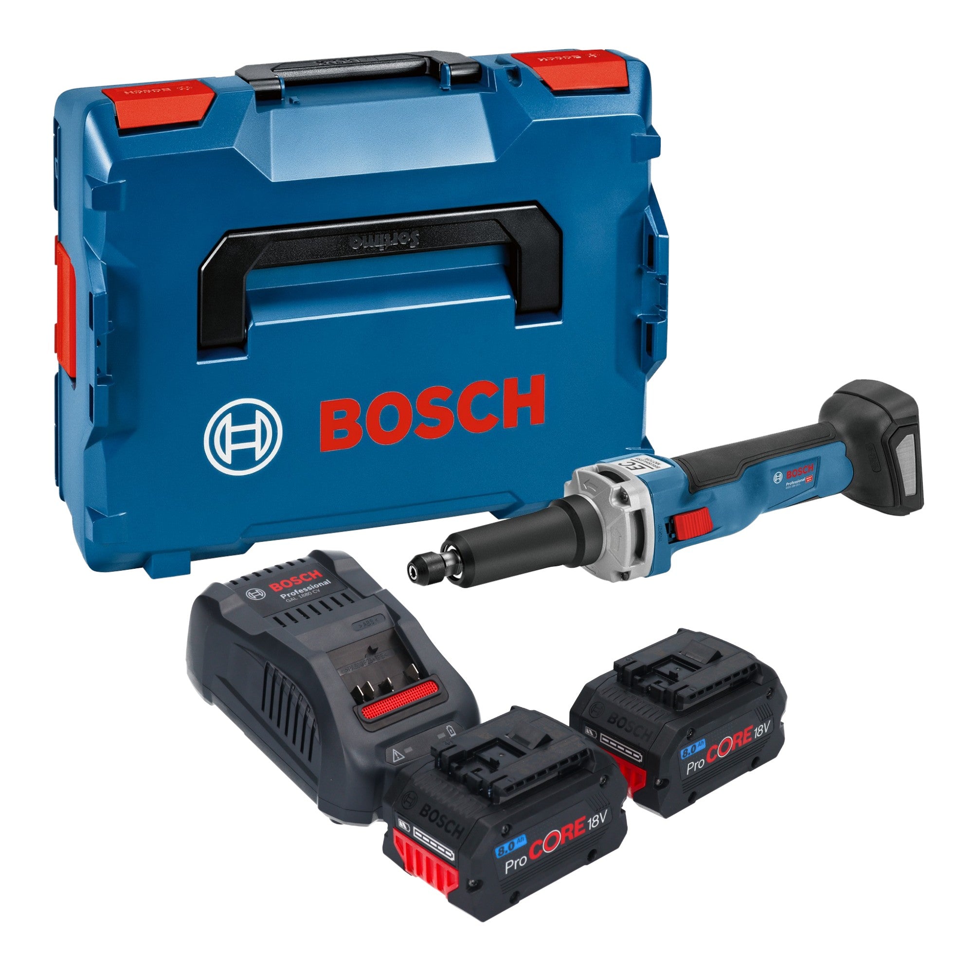 Bosch GGS 18V 23 LC Professional Akku Geradschleifer 18 V Brushless 2x ProCORE Akku 8 0 Ah Ladegeraet L Boxx 0 - toolbrothers
