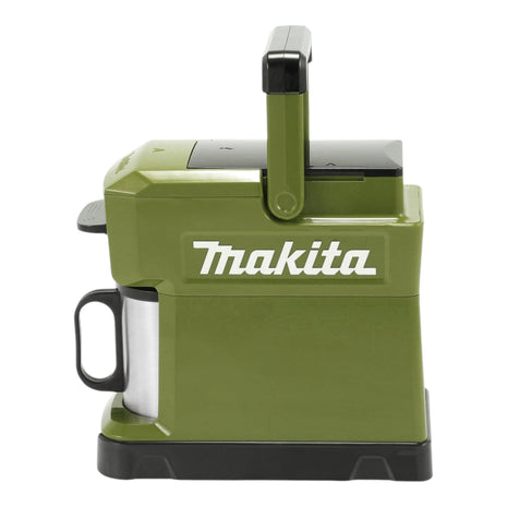 Makita DCM 501 SF2O Cafetière sans fil 12 V maxi / 18 V Olive + 2x batterie 3,0 Ah + chargeur