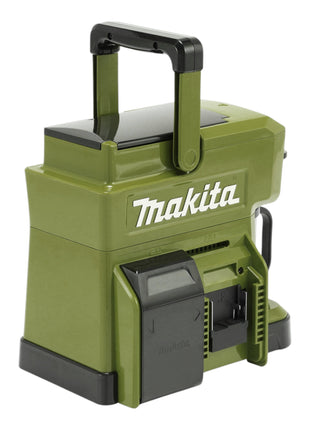 Cafetera de batería Makita DCM 501 ST2O 12 V máx / 18 V Oliva + 2x baterías 5,0 Ah + cargador