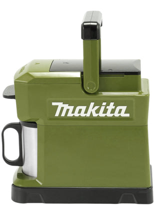 Cafetera a batería Makita DCM 501 SGO 12 V máx / 18 V Oliva + 1x batería 6,0 Ah + cargador