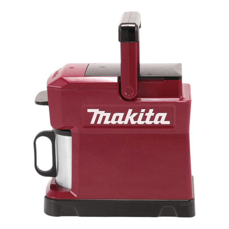 Makita DCM 501 FAR Cafetière sans fil 12 V maxi / 18 V rouge + 1x batterie 3,0 Ah - sans chargeur