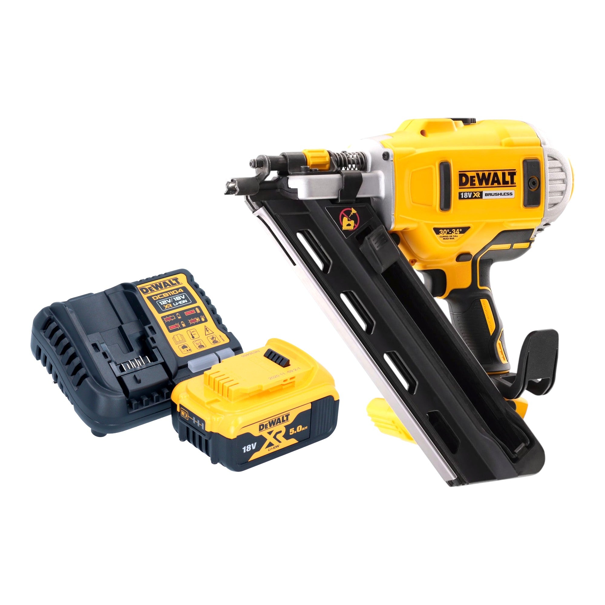 DeWalt DCN 692 P1 Akku Streifennagler 18 V 50 90 mm Brushless 1x Akku 5 0 Ah Ladegeraet 0 - toolbrothers
