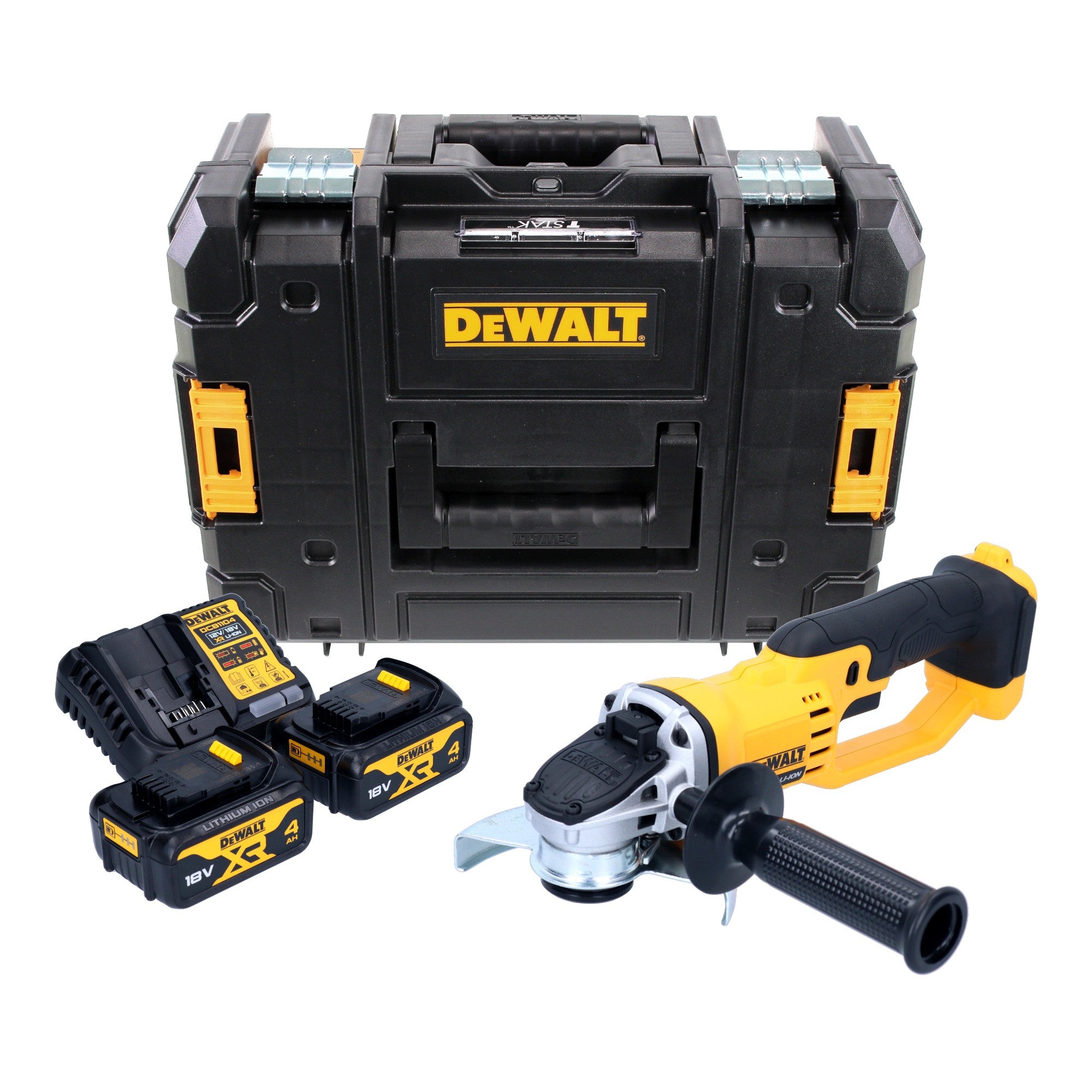 DeWalt DCG 412 M2T Akku Winkelschleifer 18 V 125 mm 2x Akku 4 0 Ah Ladegeraet TSTAK 0 - toolbrothers