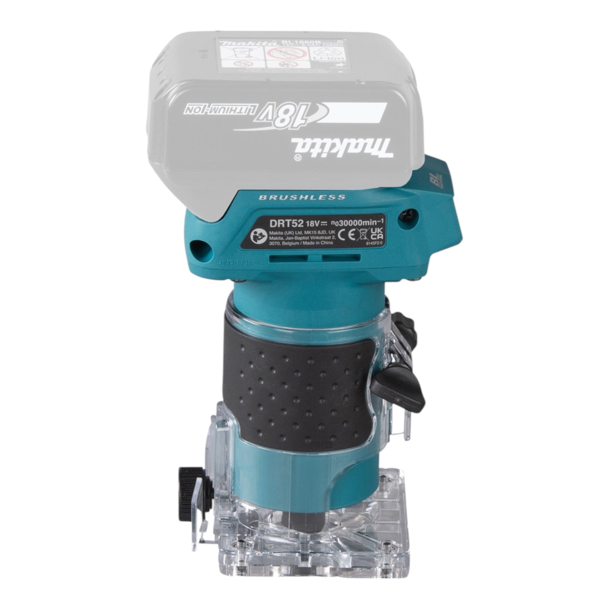 Makita DRT 52 RG1J Akku Kantenfraese 18 V 6 mm Brushless 1x Akku 6 0 Ah Ladegeraet Makpac 4 - toolbrothers