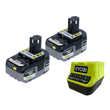 Ryobi R18AG-0 Akumulatorowa szlifierka kątowa 18 V ONE+ 115 mm + 2x akumulator 5,0 Ah + ładowarka