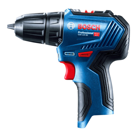 Bosch GSR 12V-30 Profesjonalna akumulatorowa wiertarko-wkrętarka 12 V 30 Nm bezszczotkowa ( 06019G9000 ) + 2x akumulator 2,0 Ah + ładowarka + walizka